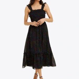 Draper James Tiered Tank Dress in Shimmer Dot